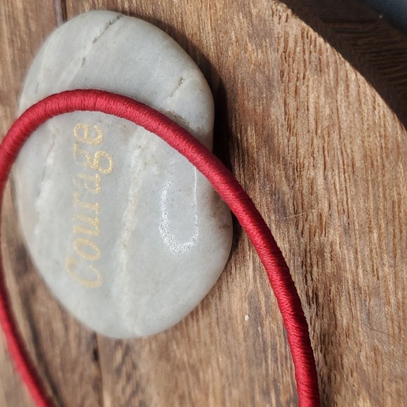 Bollywood bride red spool threaded bracelet slider B3119 - Picture 2 of 2